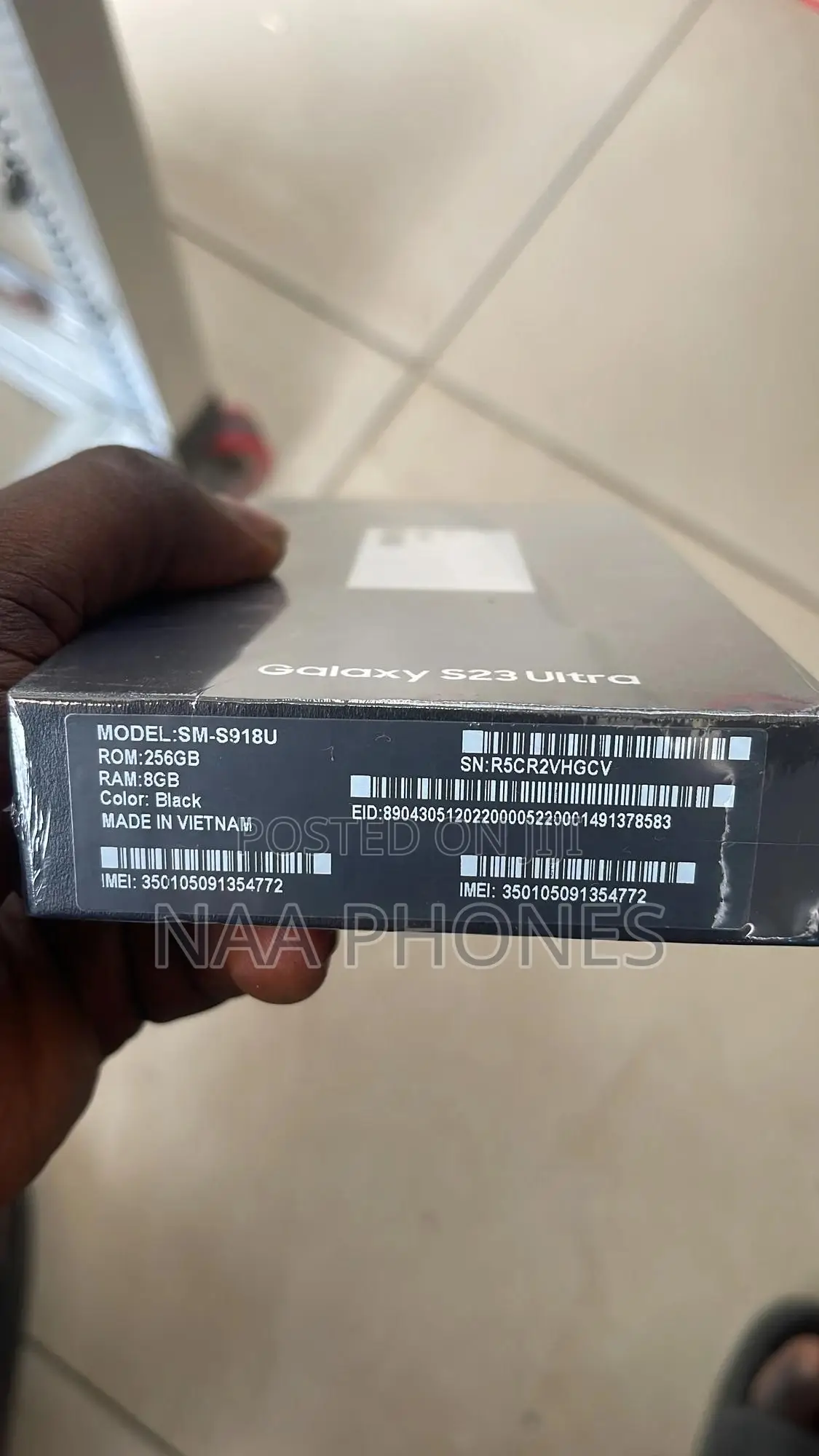 New Samsung Galaxy S23 Ultra 256 GB Black