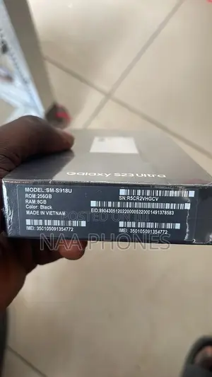New Samsung Galaxy S23 Ultra 256 GB Black