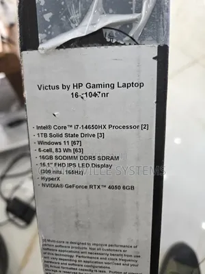 New Laptop HP Victus 16 16GB Intel Core I7 SSD 1T