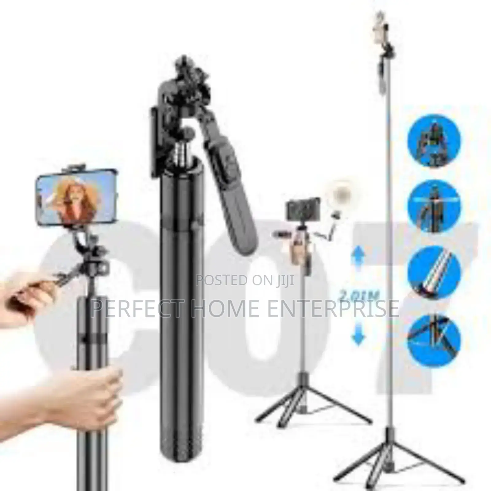 Tripod Selfie Stick Long With Light