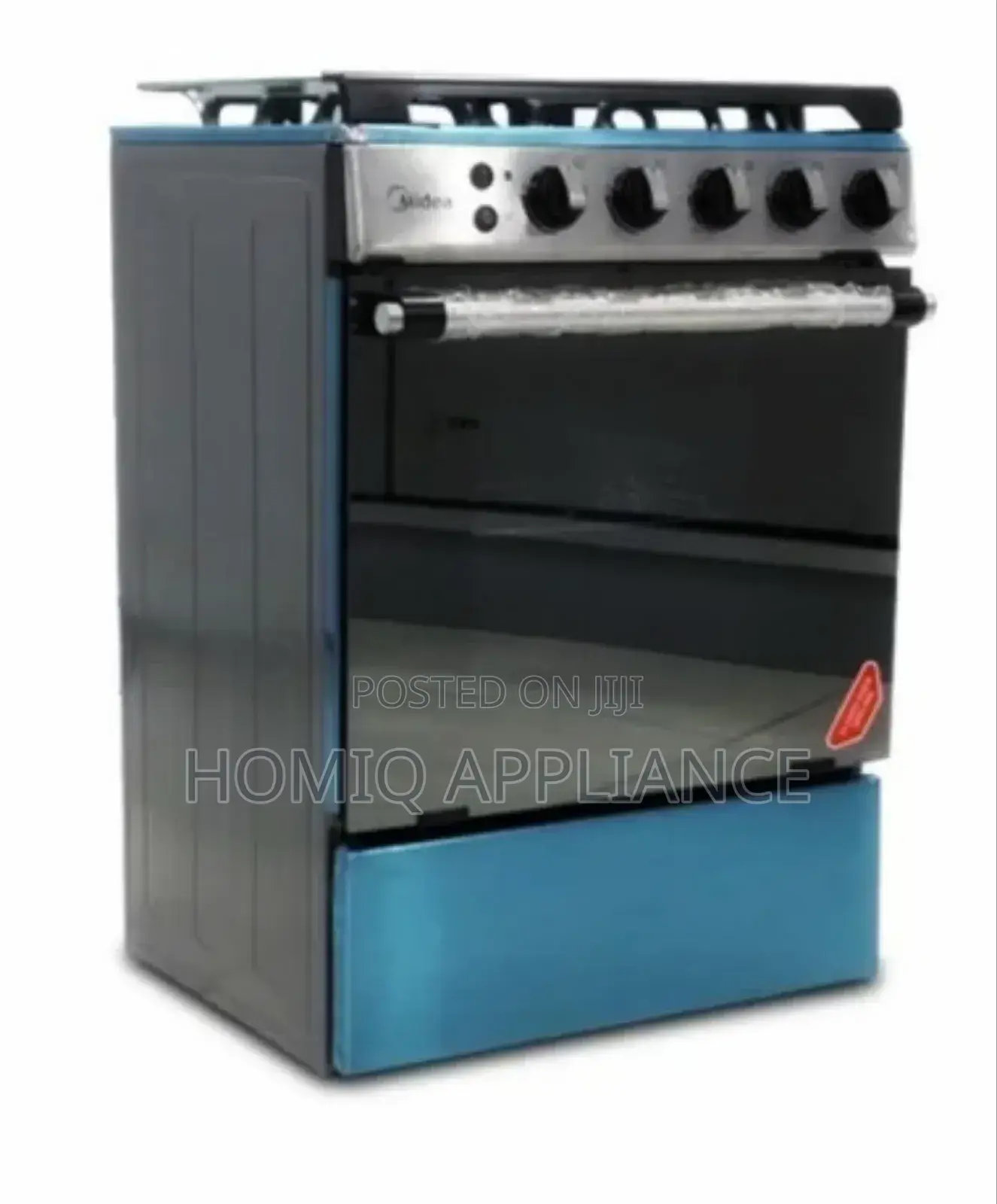 Midea M-Sniper60-Silver 4 Burner 60x60cm Oven Grill