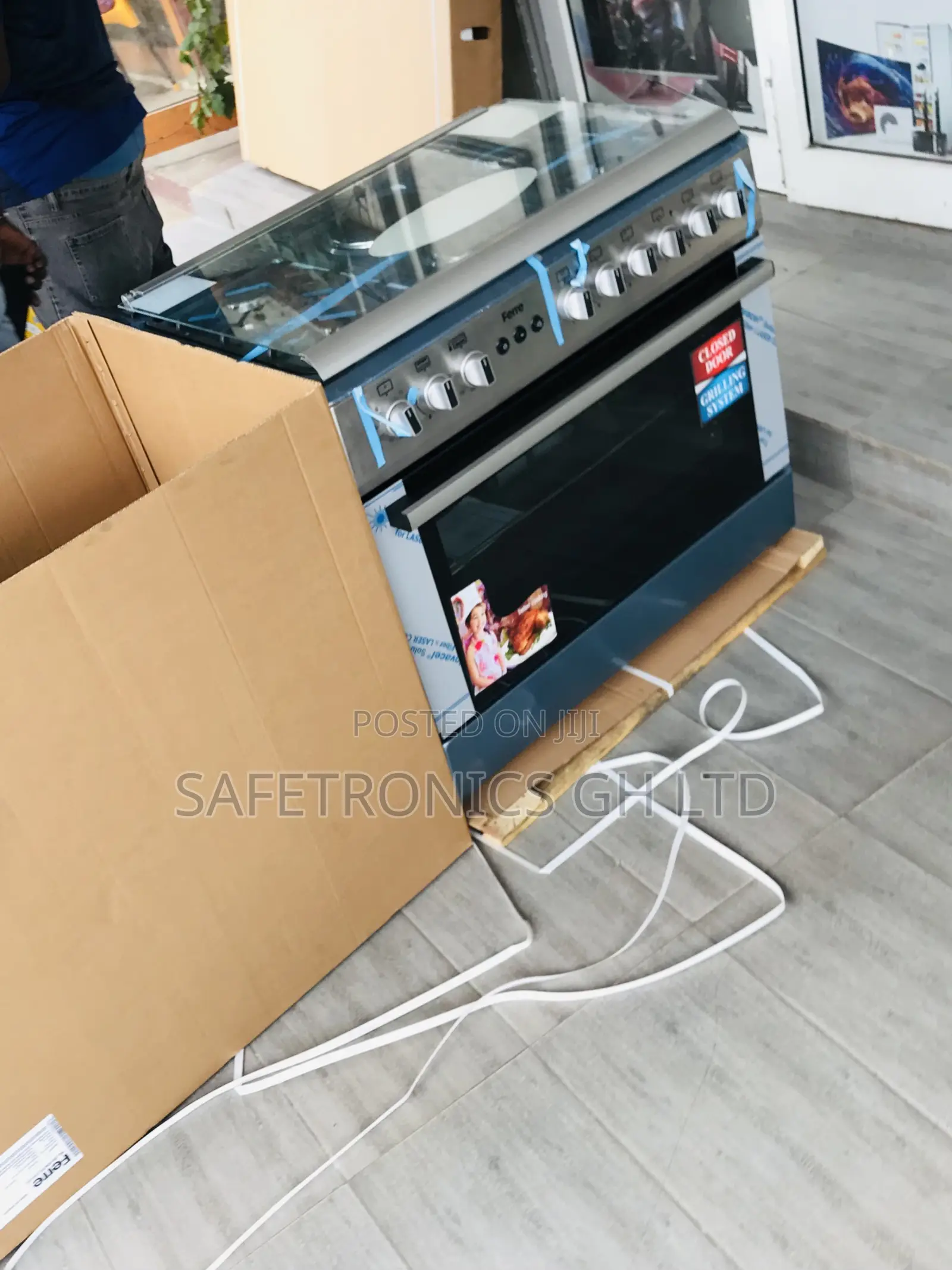 Shop Ferre Classic 60x90 2 Electric 4 Gas Grey Turkish Oven