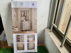Covered Shoe Rack With Hanger