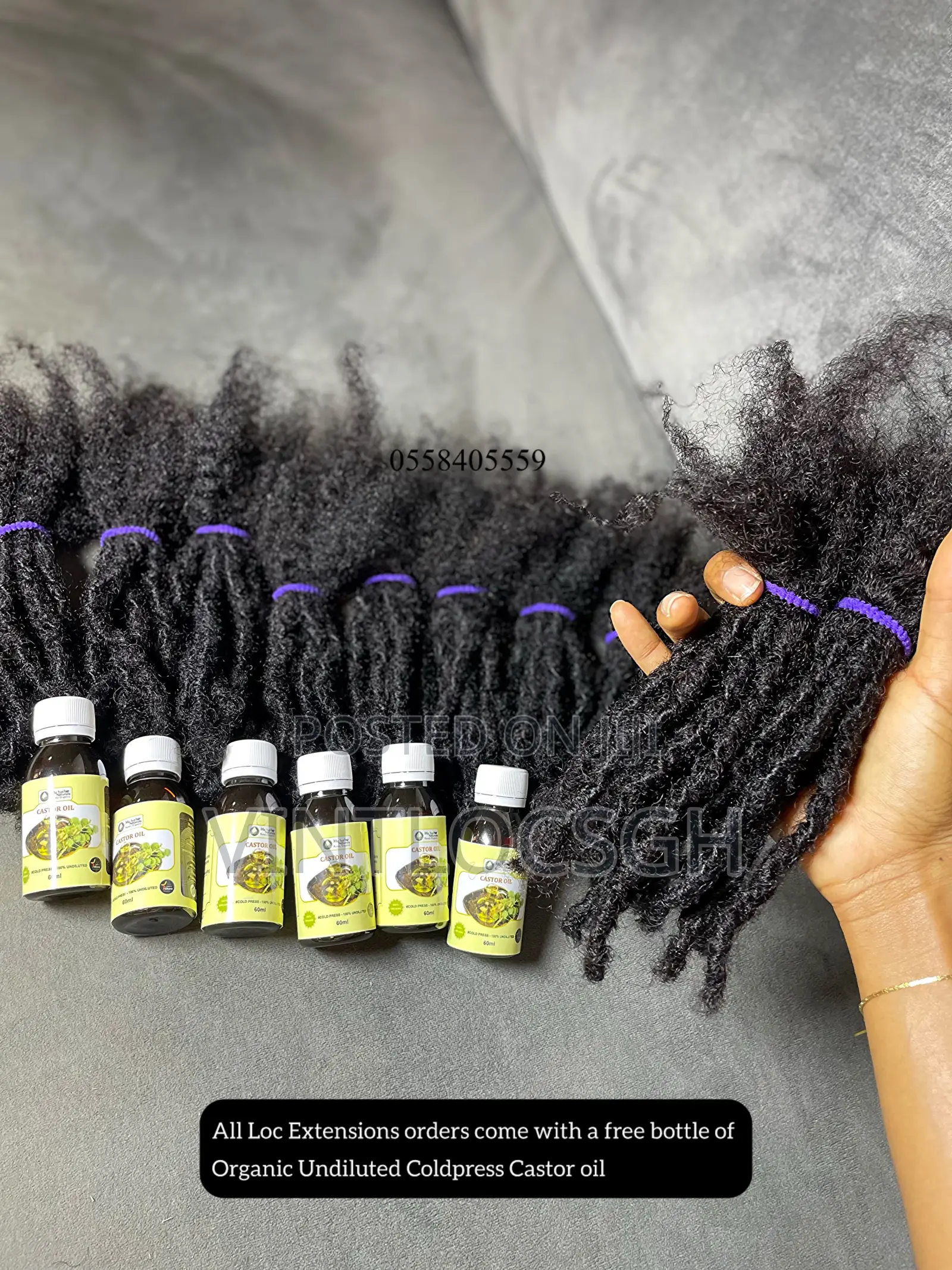 Aunthentic Permanent And Temporal Locs Extensions In Ghana