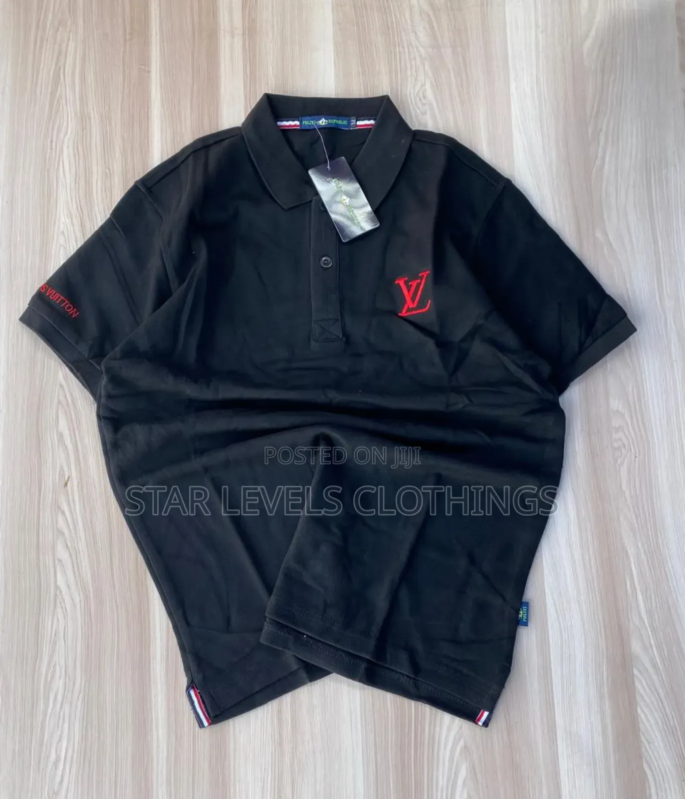 Louis Vuitton Ash and Black Club T Shirts