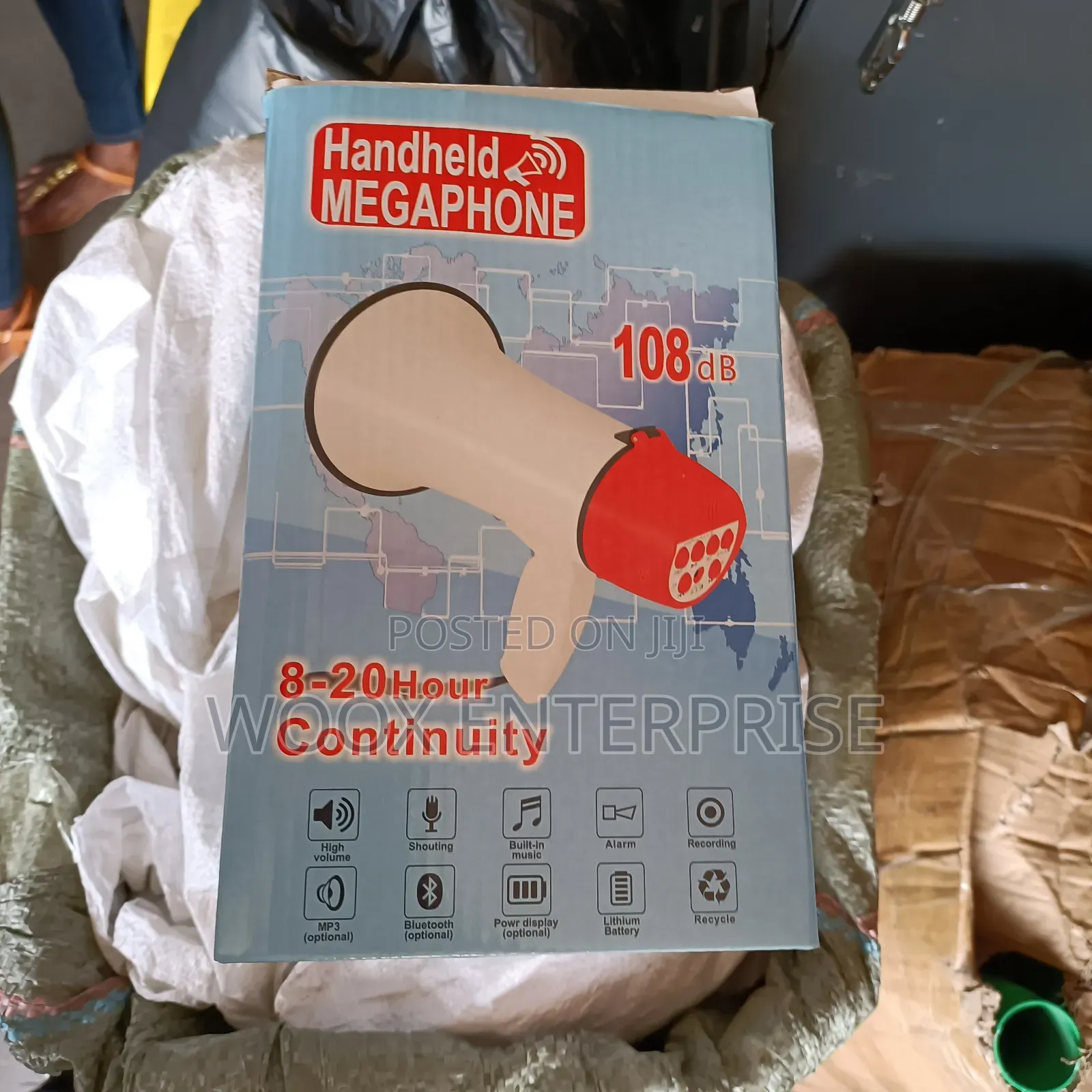 Portable Megaphone 108db - 8-20 Hours