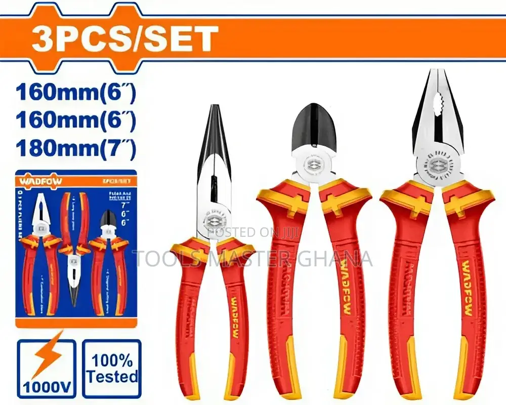 3 Pcs Insulated Pliers Set - Wps0633