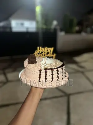One Layer 8 Inches Cake ,Chocolate Filling