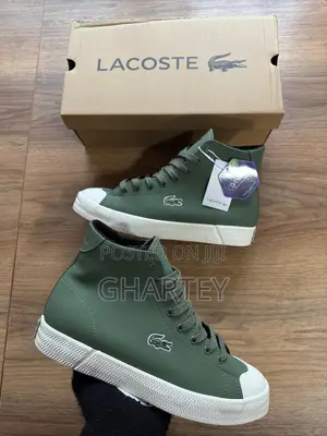 Lacoste Unique Designed Leather High Top Sneakers