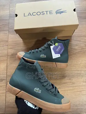 Lacoste Unique Designed Leather High Top Sneakers