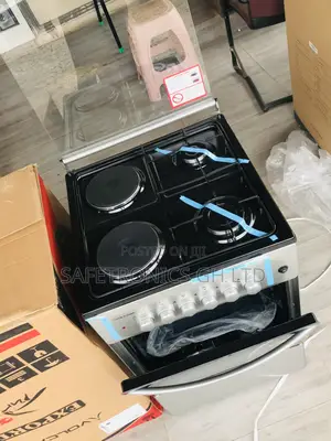 50x50 2 Gas 2 Electric Volcano Grey Turkish Oven Cooker