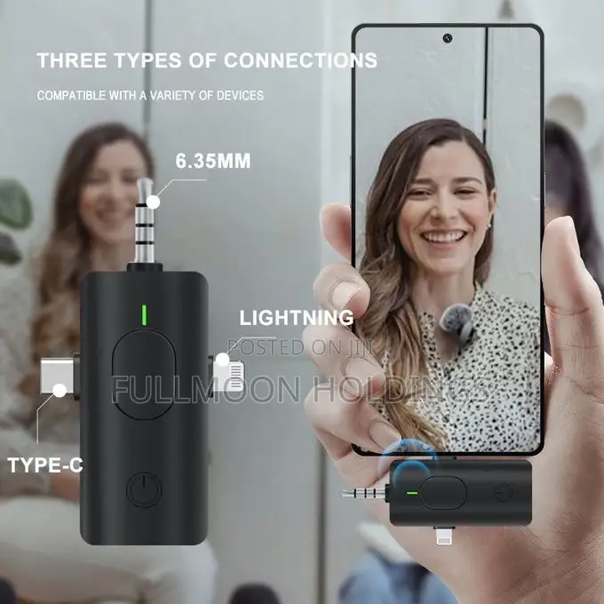 Wireless Microphone for Camera, iPhones, Android and Laptop