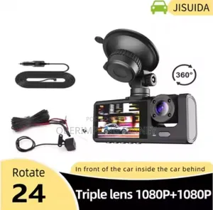 Dash Cam/Dashcam 3 in 1 Car Camera( Front, Back and Inside the Car)