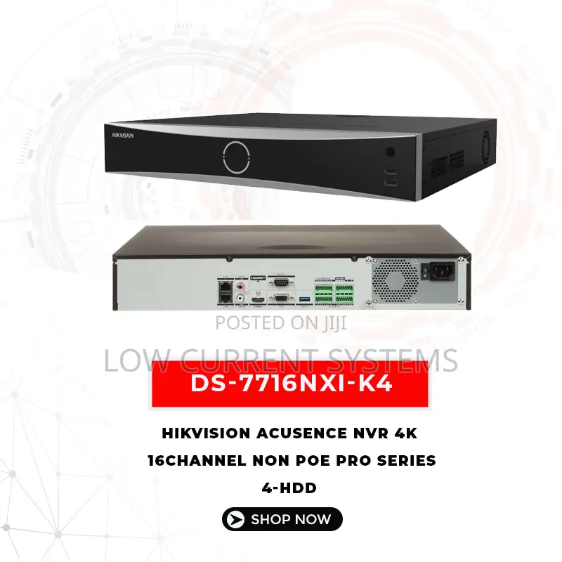 NVR Hikvision 16 Channel Ds-7716nxi- 4hdd Non Poe