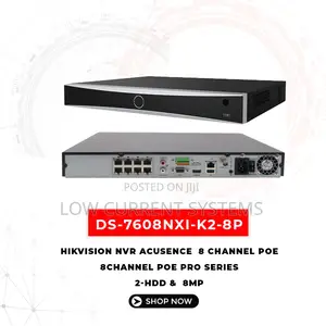 Hikvision NVR 8 Channel Network Recorder Ip Ds-7608nxi-/8p