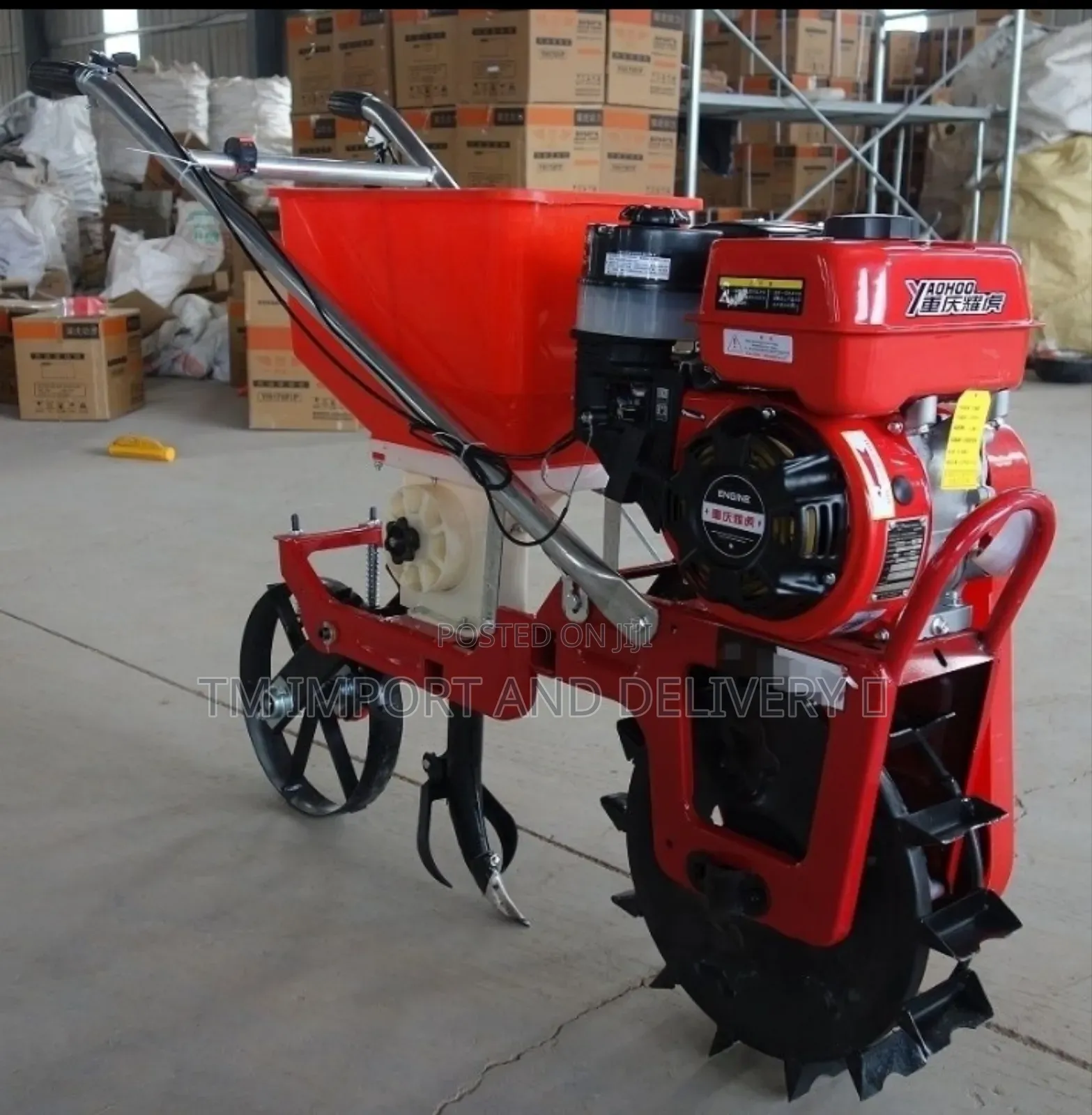 Multi Purpose Gasoline Fertilization and Seed Planter