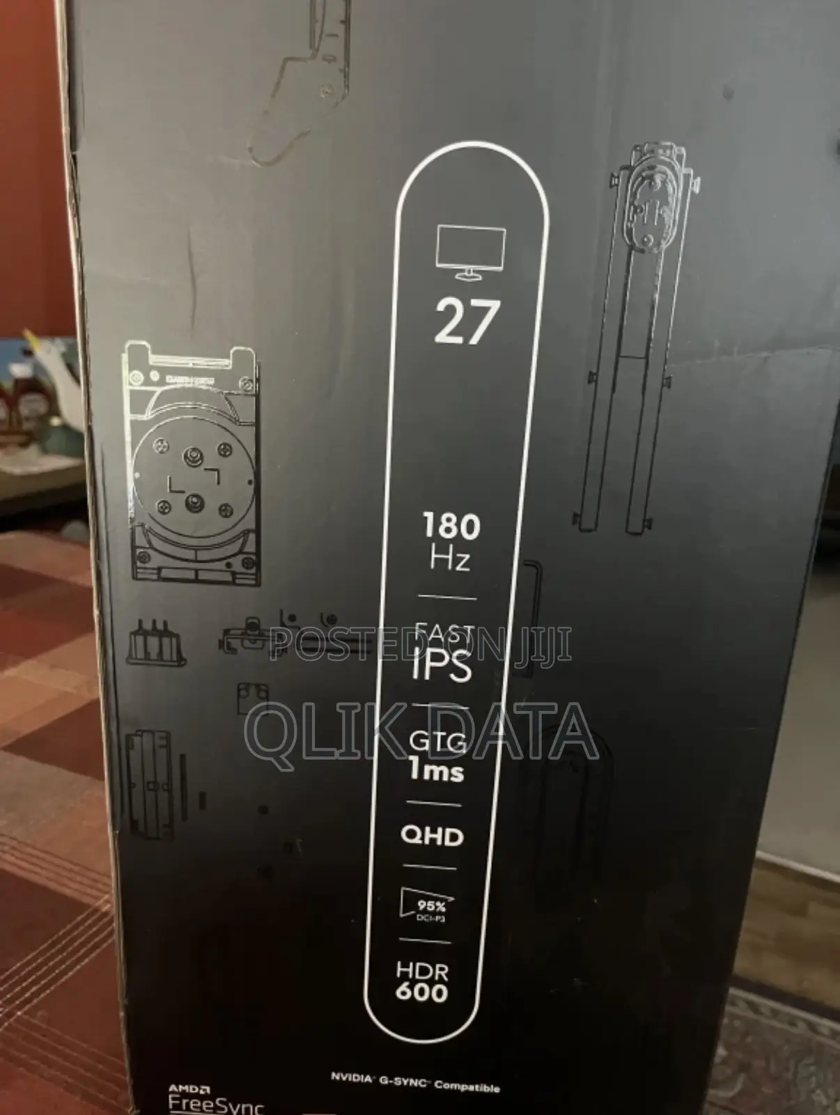 Dell Alienware 27” QHD 180hz Gaming Monitor