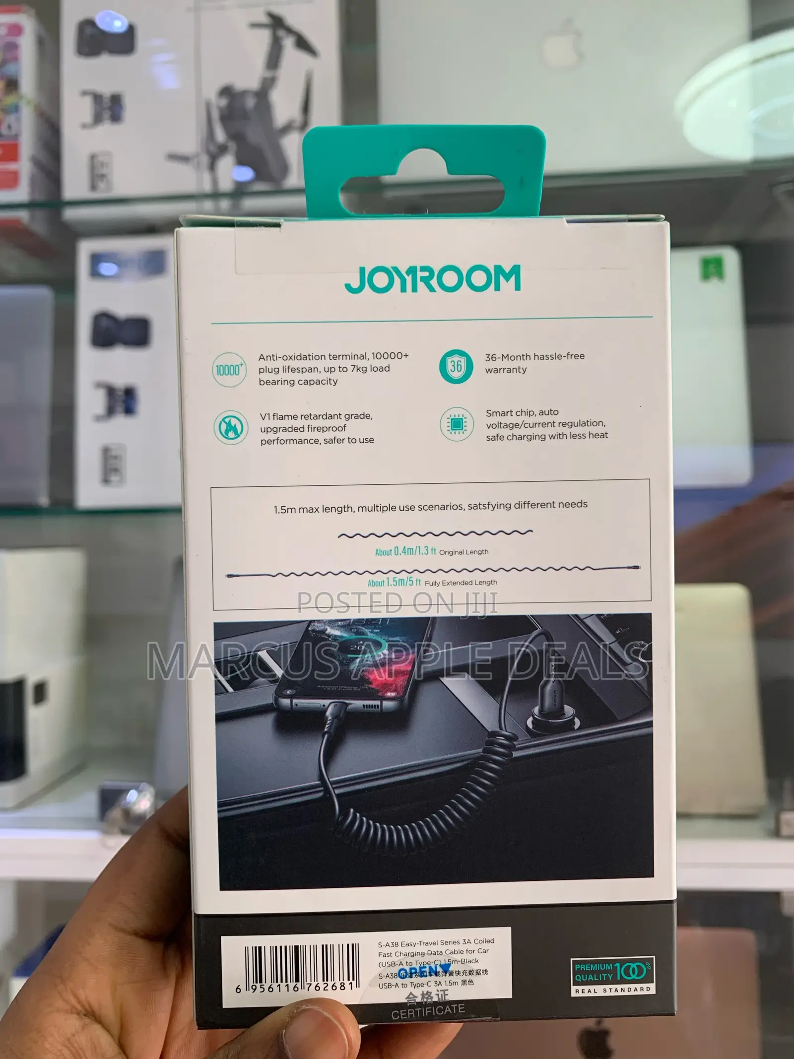 Original Joyroom Usb-a Type-C Coiled Cable