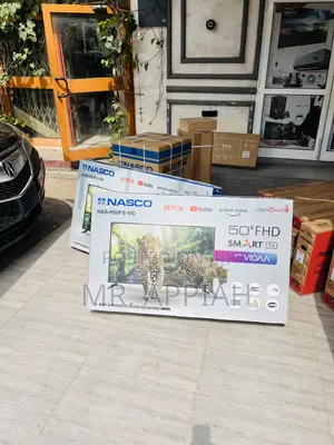 Sealed in Box Nasco 50” Full Hd Smart Screen Television.
