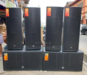 Photo - Full Set of Speakers With Amplifier Rack Set (Professional)