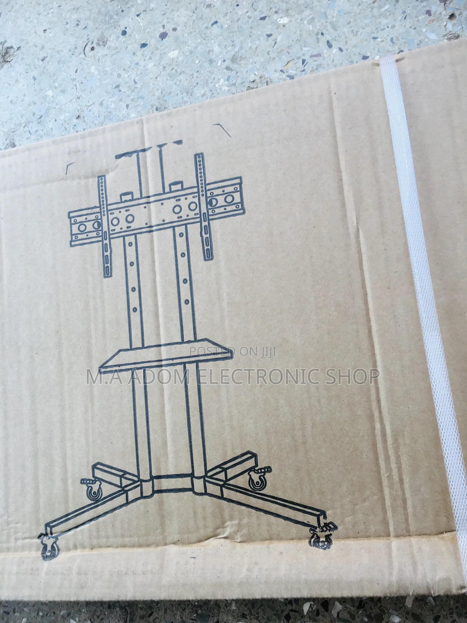 Mobile Tv Stand With DVD Shelf Wheels 32”-70”