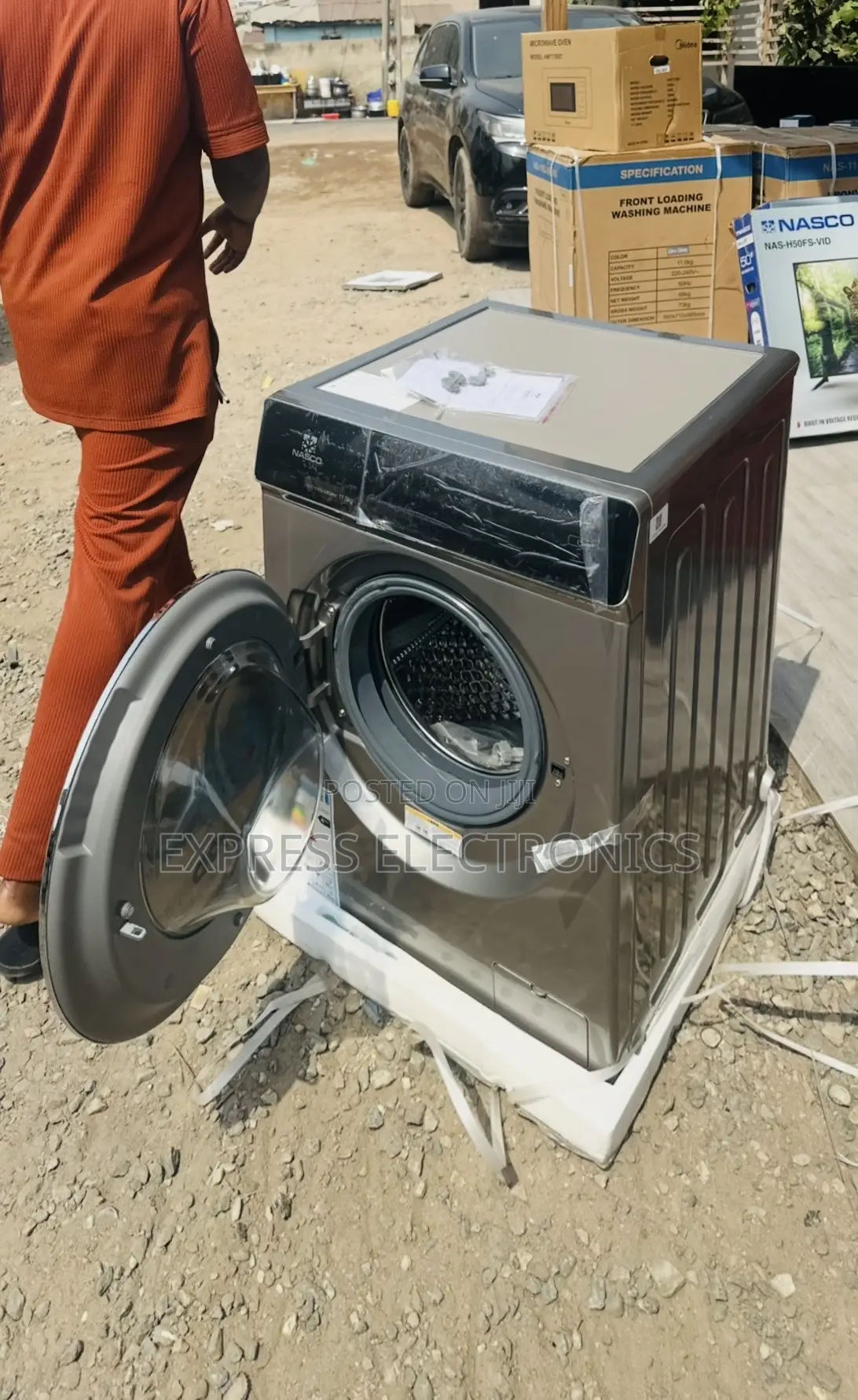 100% Copper Pipe Wm Front Load Nasco Inverter 11kg