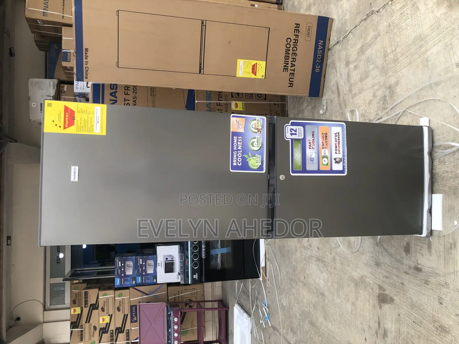 Nasco Bottom Freezer Double Door 258 Liters Available