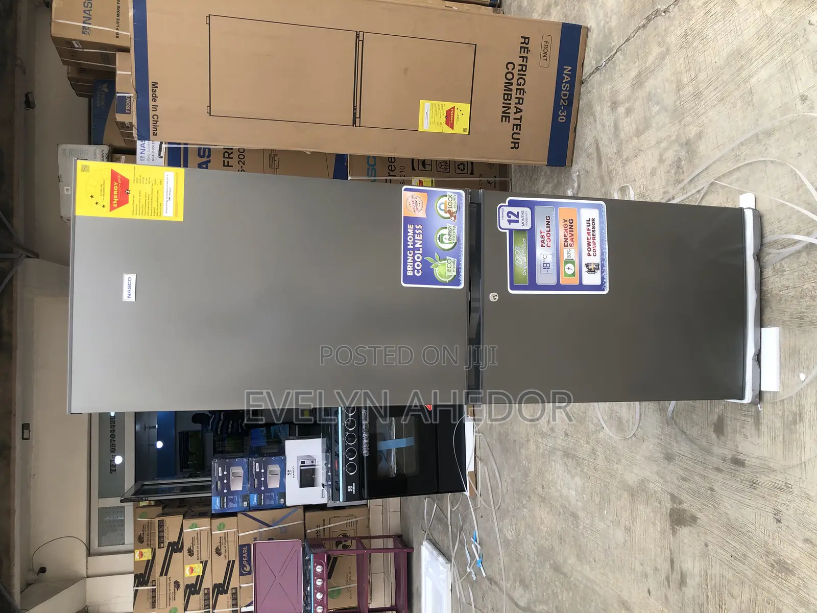 Nasco Bottom Freezer Double Door 258 Liters Available