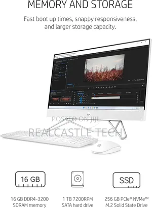 New Desktop Computer HP AiO 24 8GB Intel Core I5 SSD 512GB