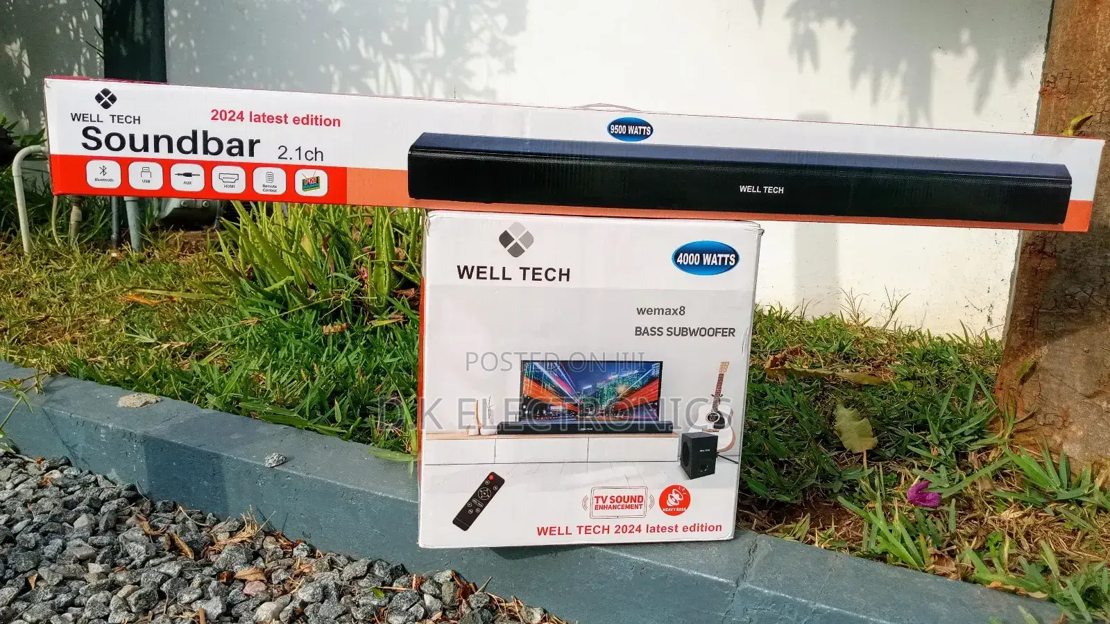 9500 Watts Well Tech Tv Enhancement Soundbar