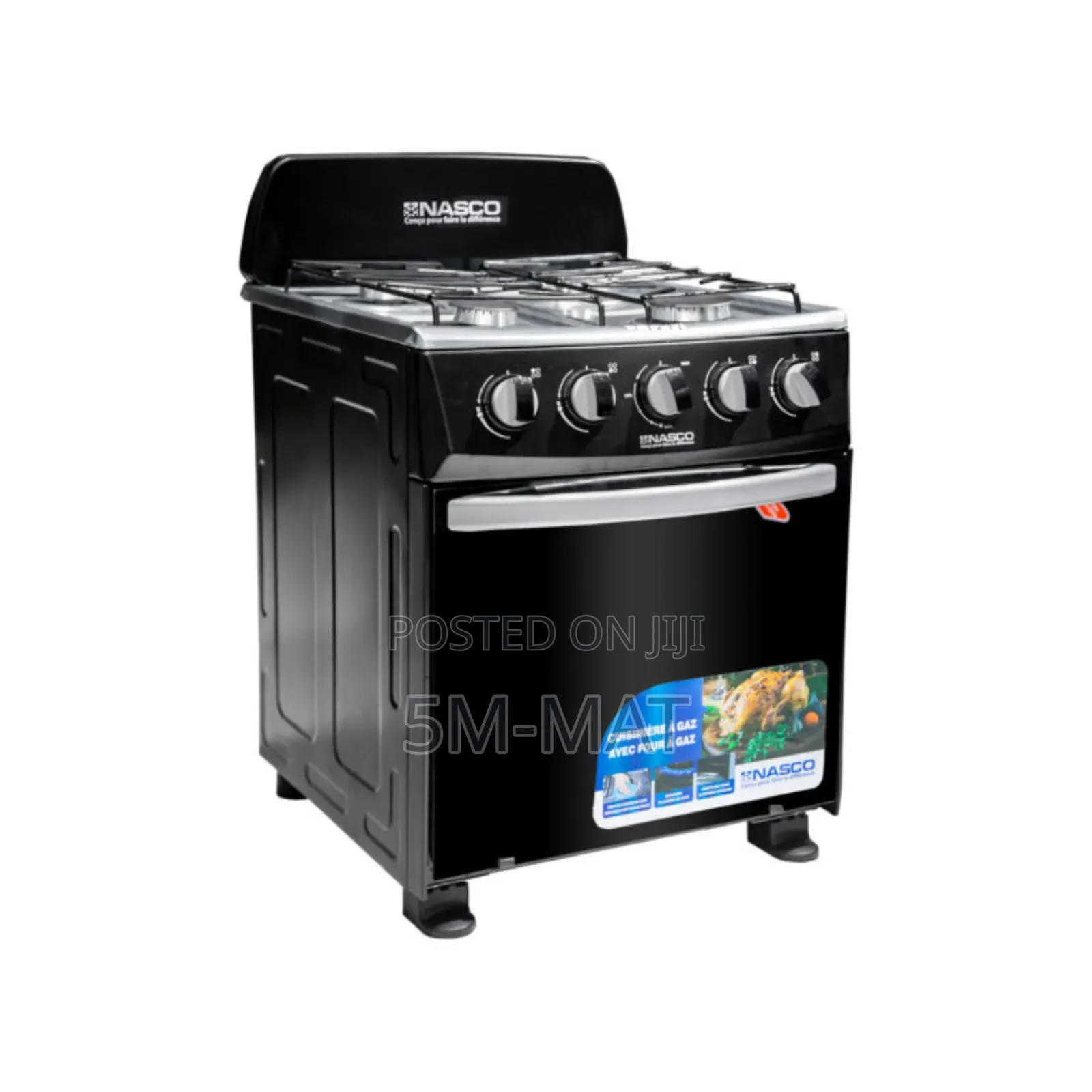 Mini Nasco-4-Burner-Gas-Cooker-Oven-Nasgc-50mo-CTZ