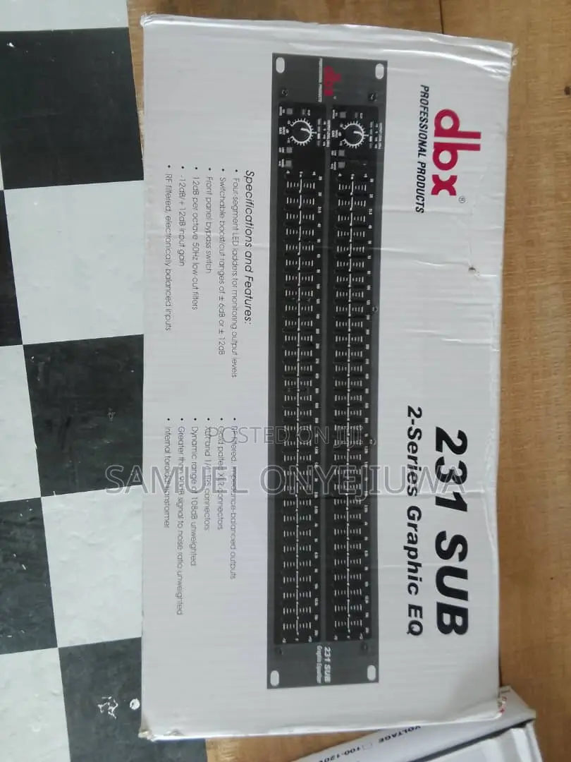 DBX Double Equalizer 231 Sub (2-Series Equalizer)