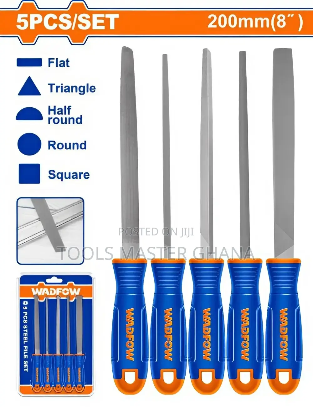 5 Pcs Steel File Set # Wsf2405