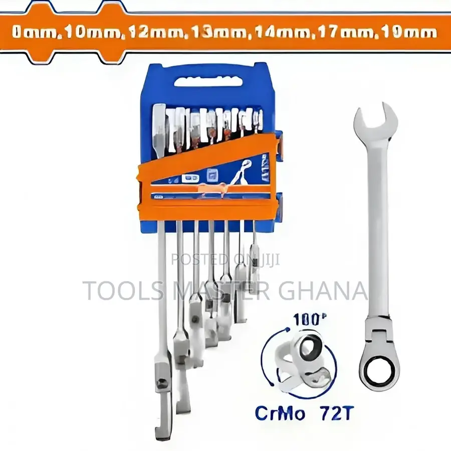 7 Pcs Flexible Ratchet Spanner Set - Wsp5207