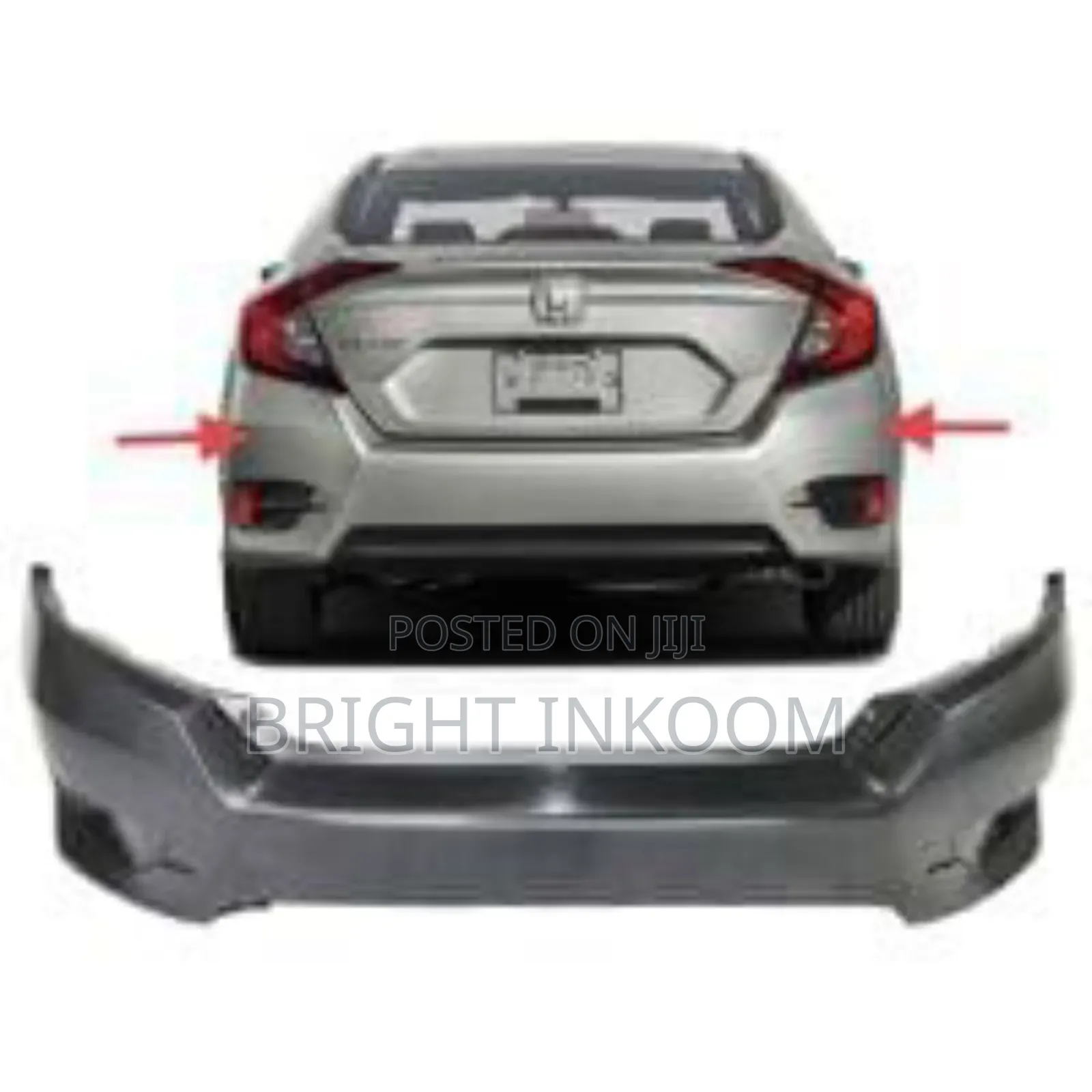 Honda Civic 2016 2017 Back Bumper
