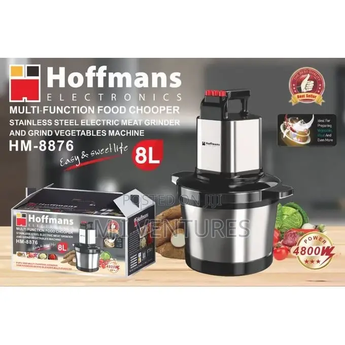 8l Hoffmans Electric Food Chopper