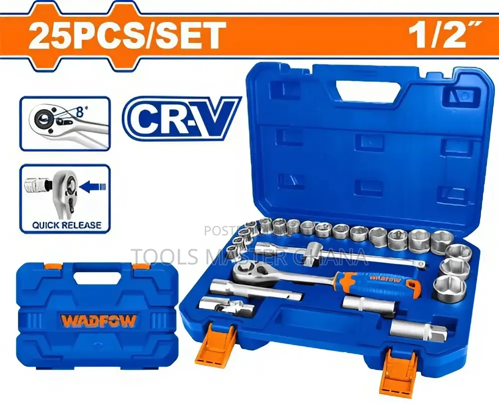25 Pcs 1/2" Socket Set - Wst2d25