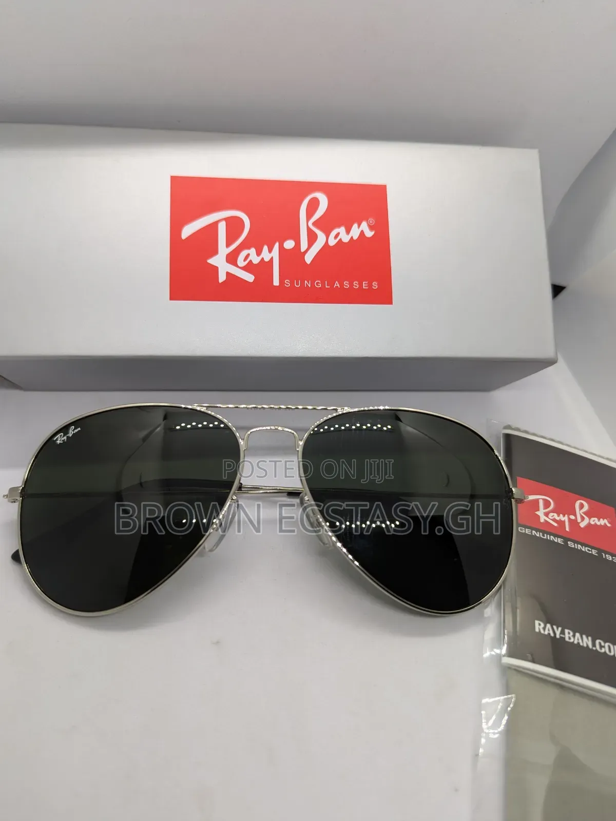 Rayban Aviator Silver Sunglasses