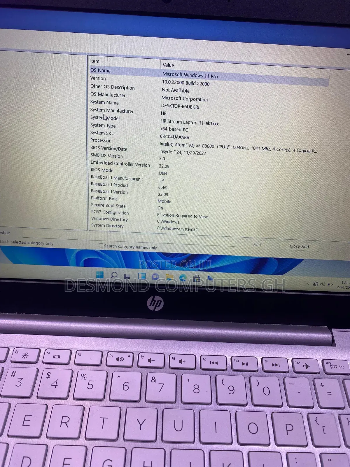 Laptop HP Stream 11-Ah110hr 4GB Intel Atom SSD 60GB