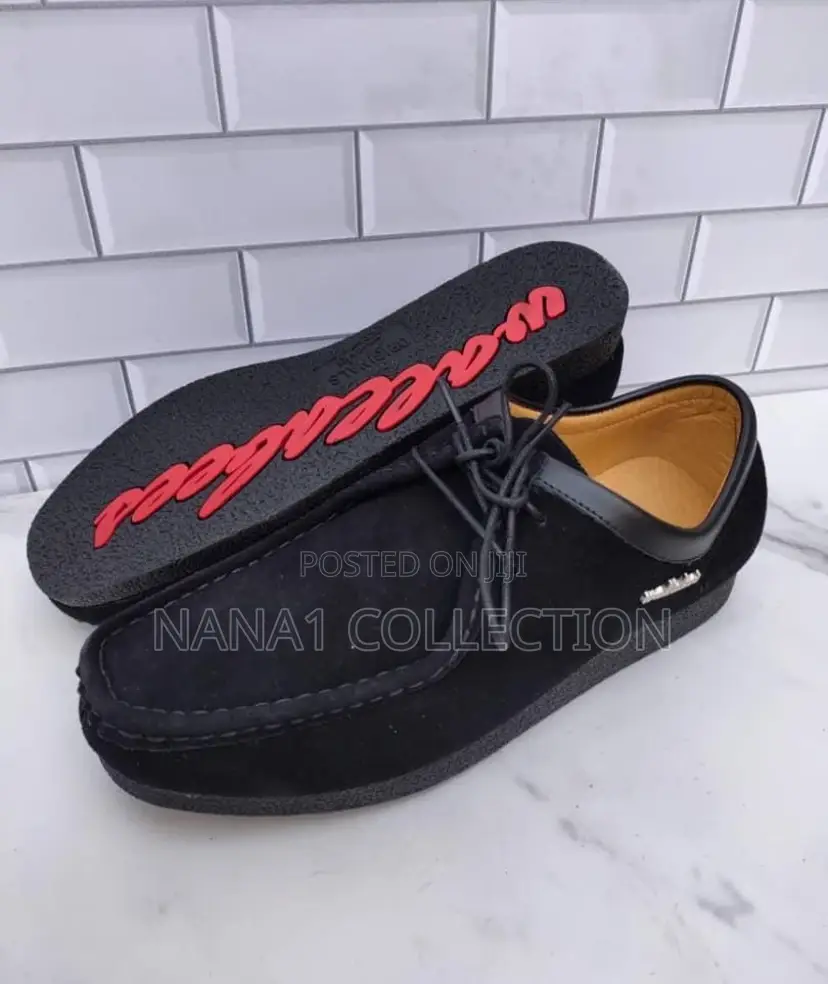 Men Wallabees Suede Shoe Black Size 40-46