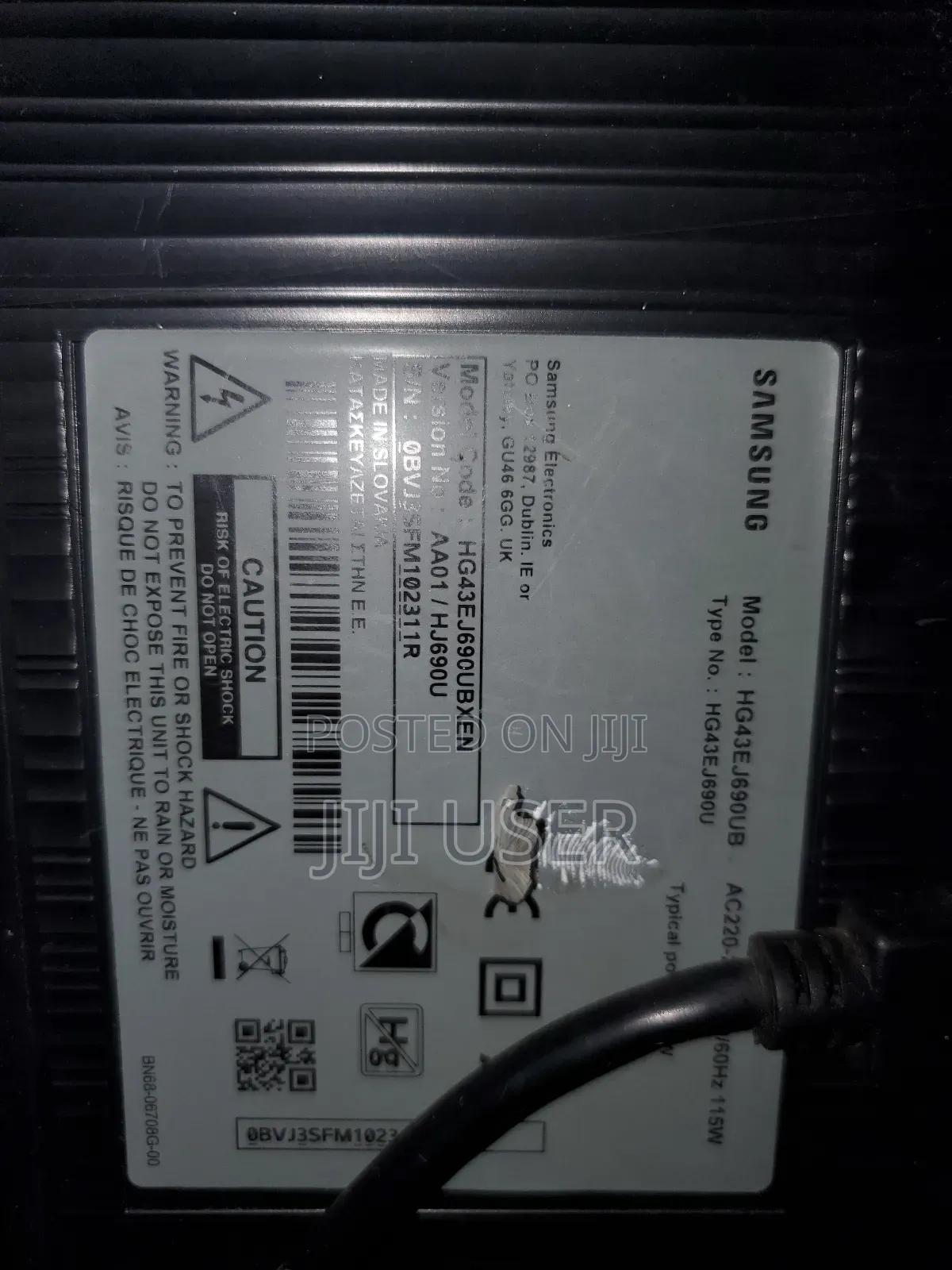 43inchs Samsung Smart Uhd Digital and Satellite Tv