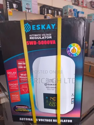 Smooth Operation: Eskay Automatic Regulator, 5kva