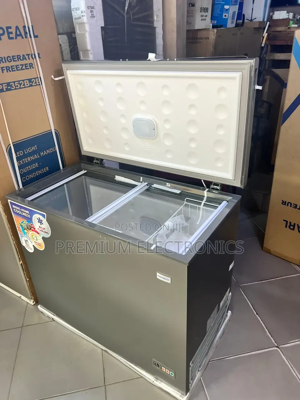 Static Cooling Style Nasco 244ltrs Chest Freezer,