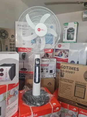 18" Rechargeable Fan With Led Light