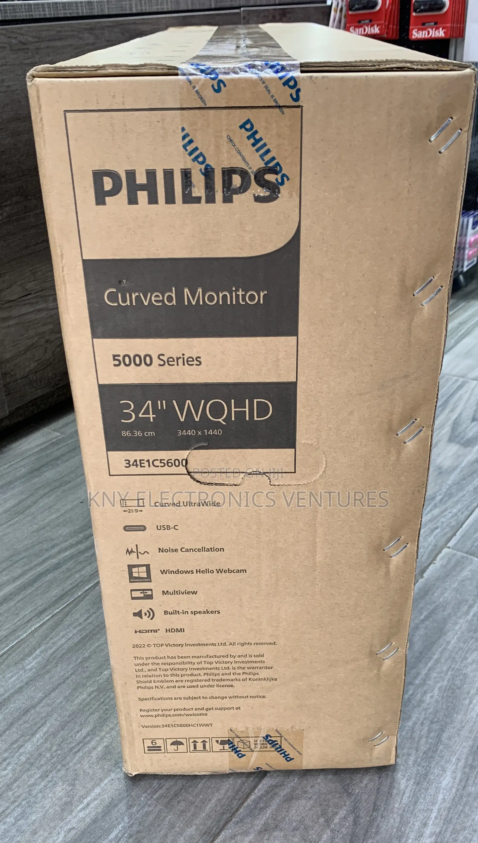 Philips Curved Monitor 34”Wqhd
