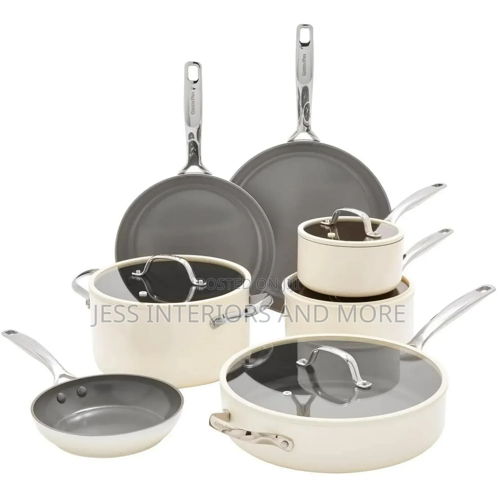 Greenpan Ceramic Non-Stick 11-Piece Cookware Set