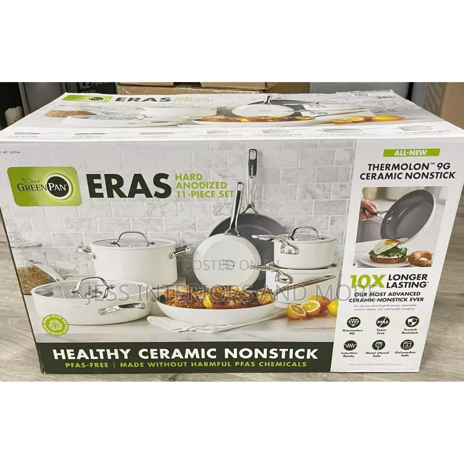 Greenpan Ceramic Non-Stick 11-Piece Cookware Set