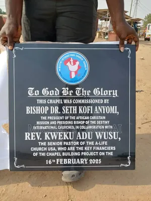 Unveiling Plaque