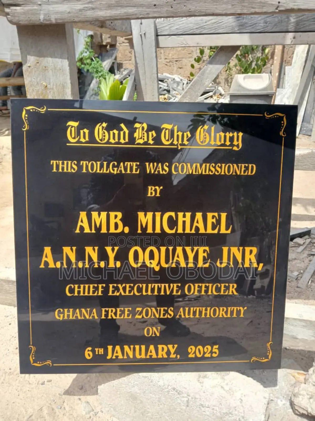 Unveiling Plaque