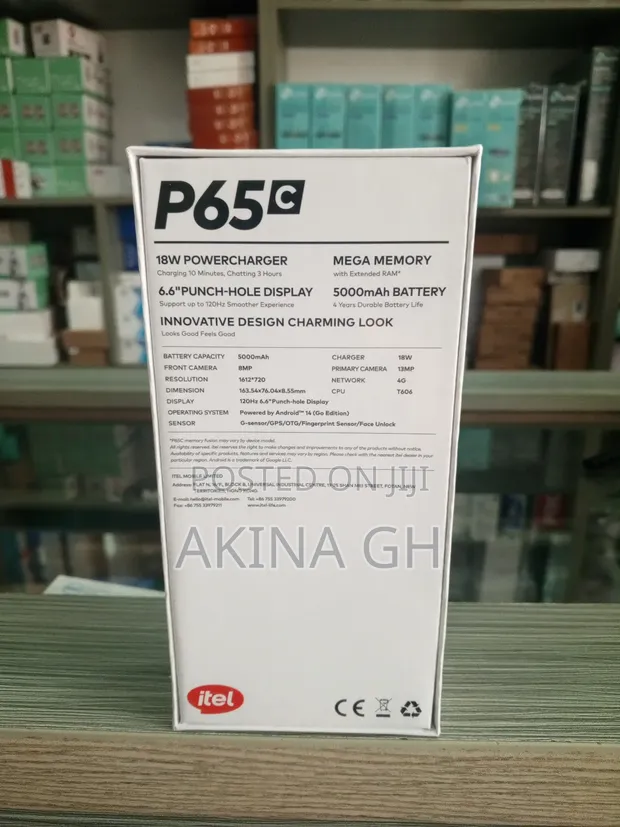 New Itel P65 128 GB Black 2